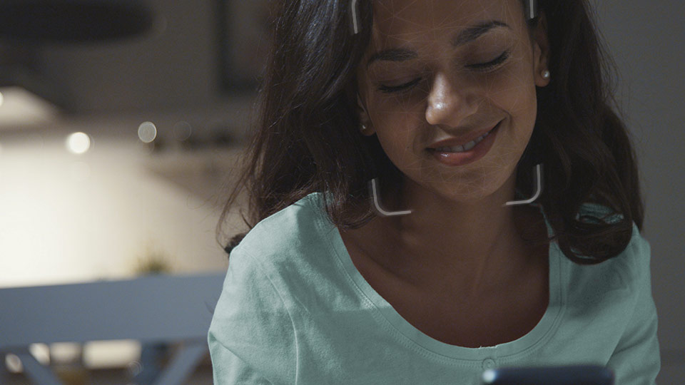 Teenage girl looking at her phone