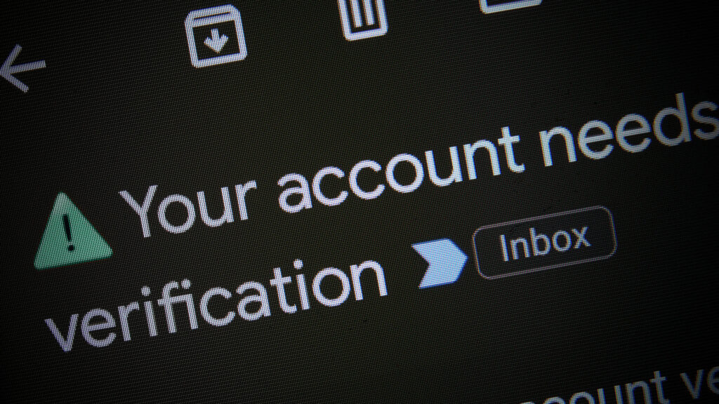 Your account needs verification