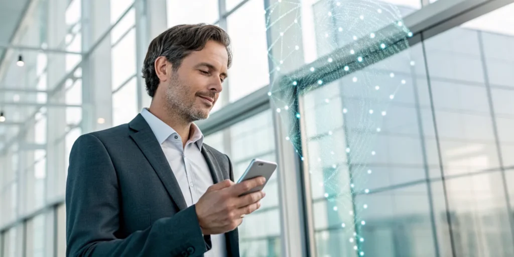 Liveness detection for user authentication using a secure face scan on a smartphone.