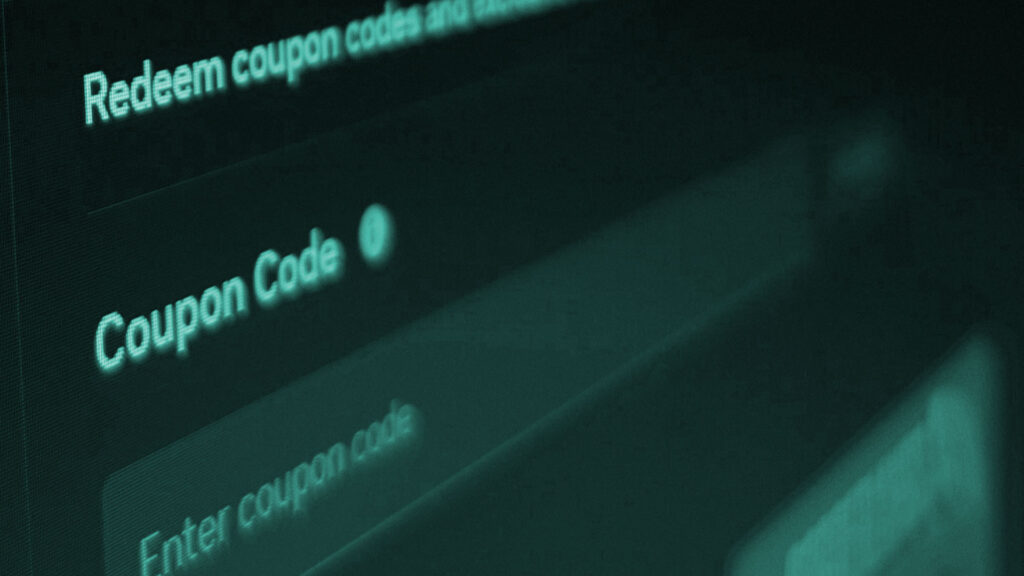 Redeem coupon code