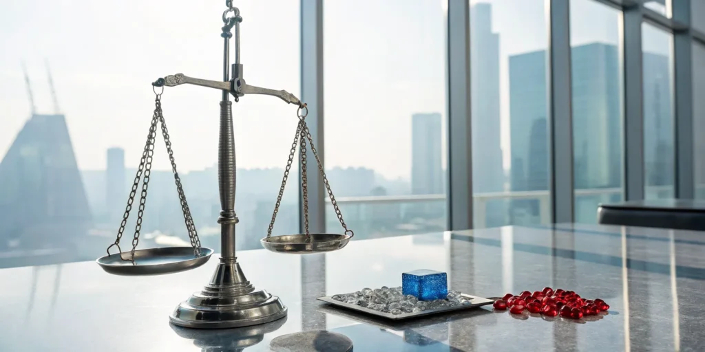 Scales weighing the cost-per-check vs. the true cost of fraud.