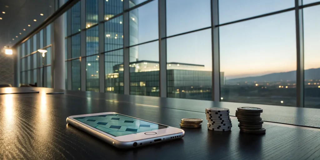 Smartphone and casino chips showing the financial risks of free bet abuse in online betting.