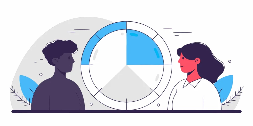 A platform analyzing data from a real user and a bot to tell the difference.