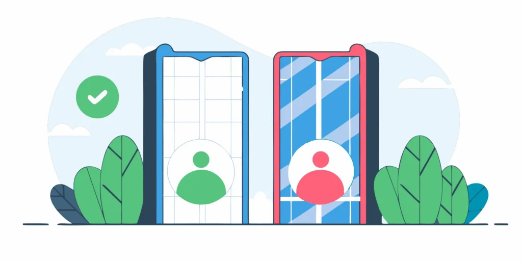 A phone with a green checkmark confirming a human approved an action, not just that credentials were valid.