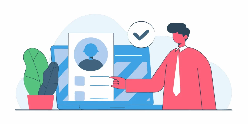 Enterprise professional authorizing a secure digital identity verification check
